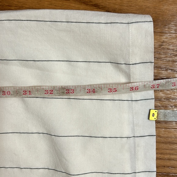 Heartloom White Striped Rhea Linen Blend Mini Dress SZ M - Picture 10 of 13